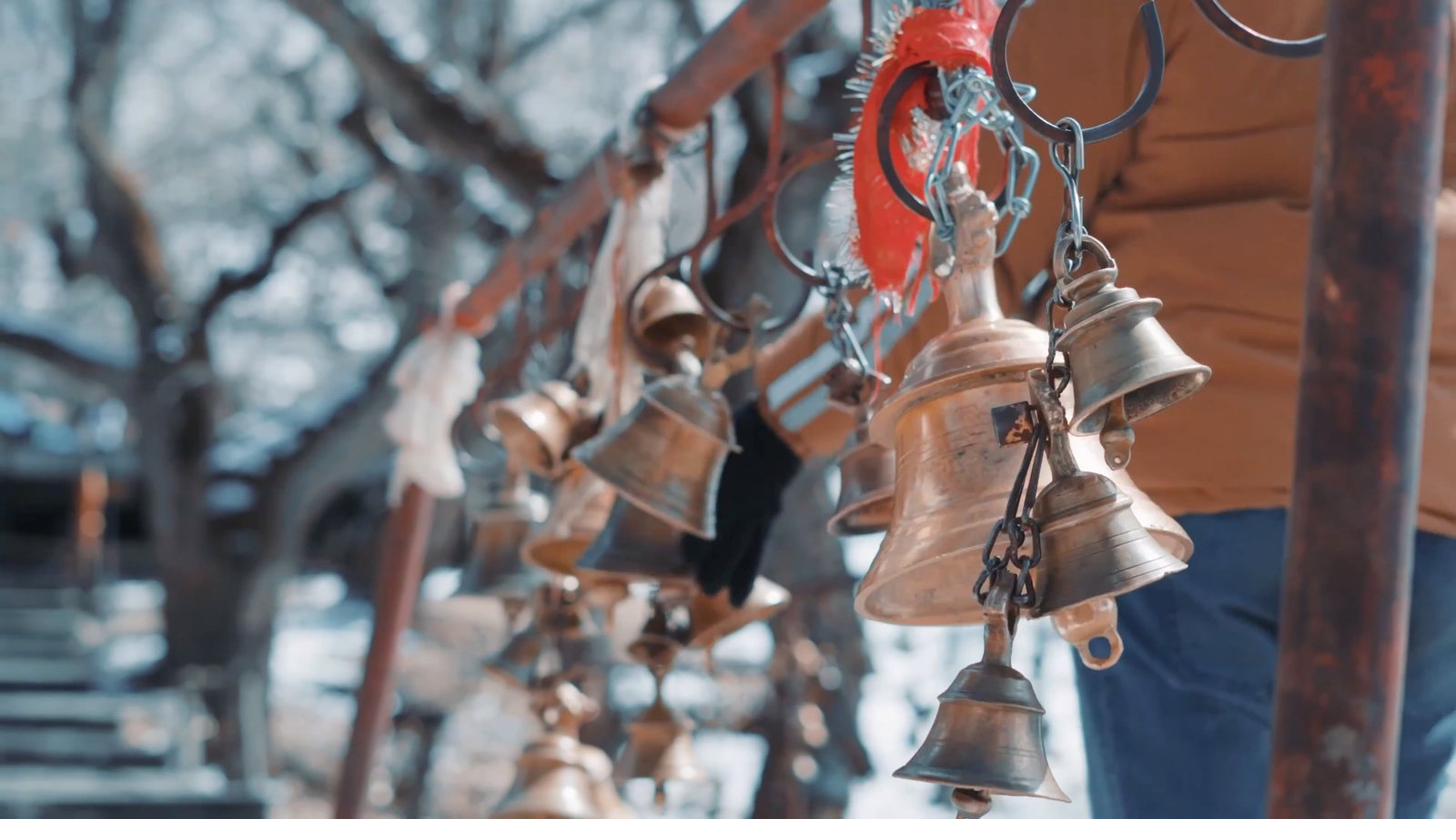 Brass temple bells