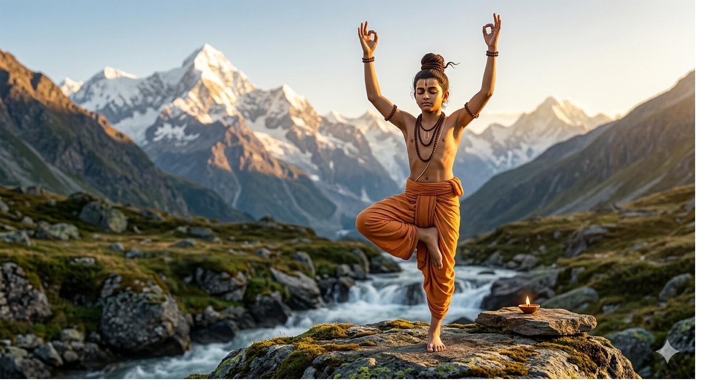 Nilkanth Varni in tap mudra